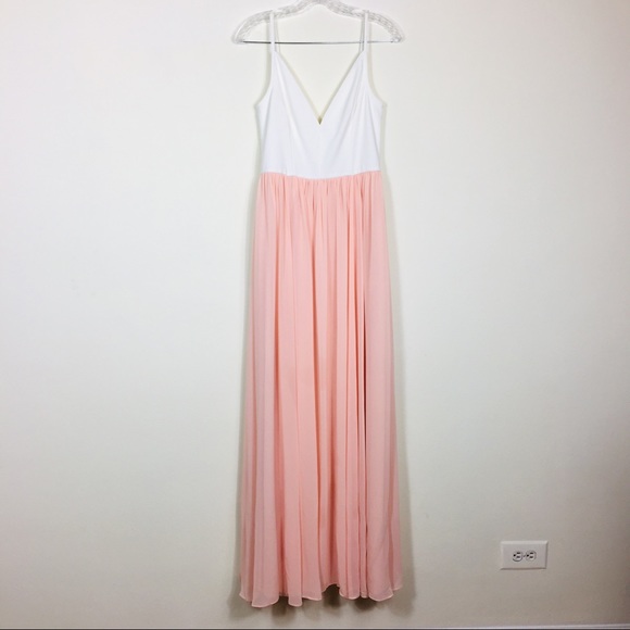 BHLDN Karlie Blush Pink Chiffon Maxi Dress Size 4 - Picture 4 of 8